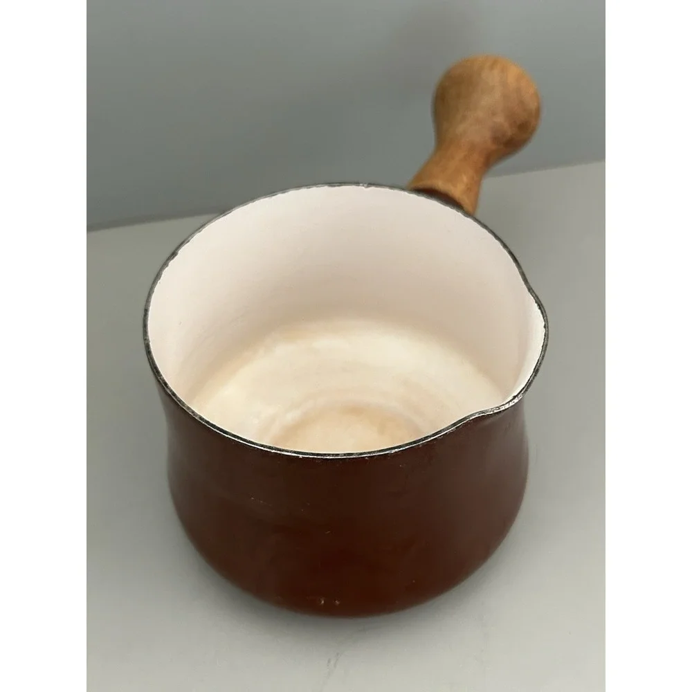 VINTAGE Dansk Kobenstyle Brown Butter Sauce Pot Wood Handle Small Pan France